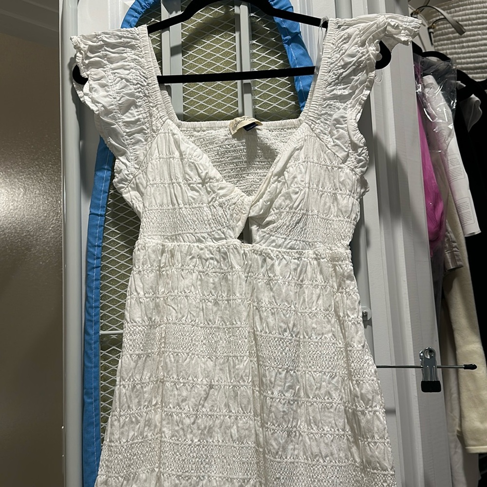 White maxi dress from target.